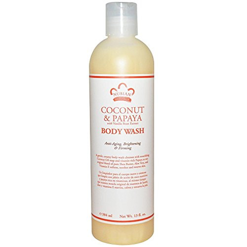 Nubian Heritage  Coconut and Papaya Body Wash 13 oz  3 pack