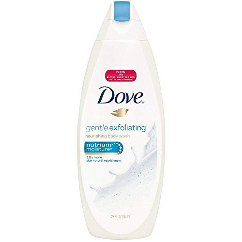 Dove Gentle Exfoliating Nourishing Body Wash 22 oz  Pack of 4