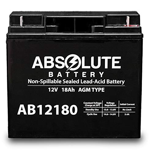 AB12180 12V 18AH Wheelchair Battery Replaces Enduring CB18-12 CB-18-12