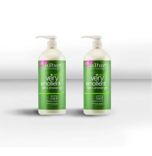 Alba Botanica Alba botanica very emollient bath  and  shower gel sparkling mint 32 fl oz  pack of 2