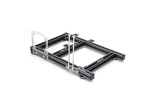 ITX Motherboard Test Bench Open Air Frame Computer Case Aluminum Bracket DIY Bare Frame Support Graphics Card Gray and Black
