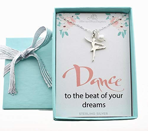 Ballet Dancer Charm Pendant on an 18 Inch Sterling Silver Cable Chain. Dance Gifts. Dance Jewelry. Dance Necklace