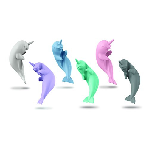 Fred & Friends 5217610 Fred Social Climbers Narwhal Charms, Set of 6, Assorted Fred & Friends 5217610 Fred Social Climbers Narwhal Charms, Set of 6, Assorted