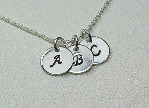 Personalized Jewelry for Women Three Initial Necklace Sterling Silver Mothers Necklace Monogram Necklace Personalized Jewelry for Women Three Initial Necklace Sterling Silver Mothers Necklace Monogram Necklace