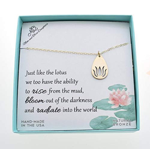 Lotus flower charm pendant suspended from a 20 inch gold filled cable chain. Lotus jewelry. Lotus necklace. Lotus gifts. Lotus charm. Lotus flower charm pendant suspended from a 20 inch gold filled cable chain. Lotus jewelry. Lotus necklace. Lotus gifts. Lotus charm.