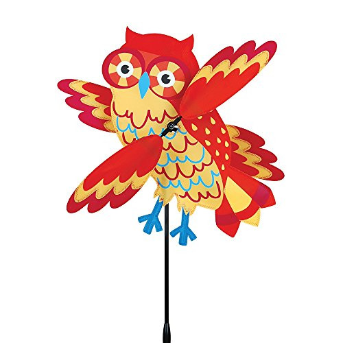 Premier Kites Whirligig Spinner Orange Owl Spinner