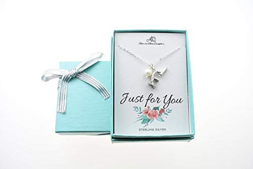 Microscope Necklace in Sterling Silver Accented by a Freshwater Pearl on an 18 inch Sterling Silver Cable Chain. Microscope Jewelry. Scientist Microscope Necklace in Sterling Silver Accented by a Freshwater Pearl on an 18 inch Sterling Silver Cable Chain. Microscope Jewelry. Scientist