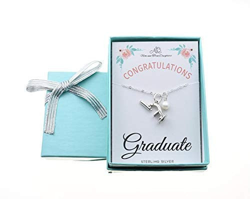 Microscope Graduation Pendant in Sterling Silver. Medical Student Gift. Graduation Gift. Microscope Necklace. Science Gift. Biology Gifts. 18 inch Chain Microscope Graduation Pendant in Sterling Silver. Medical Student Gift. Graduation Gift. Microscope Necklace. Science Gift. Biology Gifts. 18 inch Chain