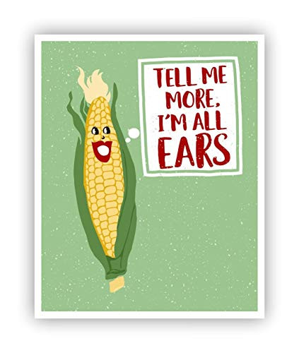 I m All Ears Pun Poster Cookout Decor 11 x 14