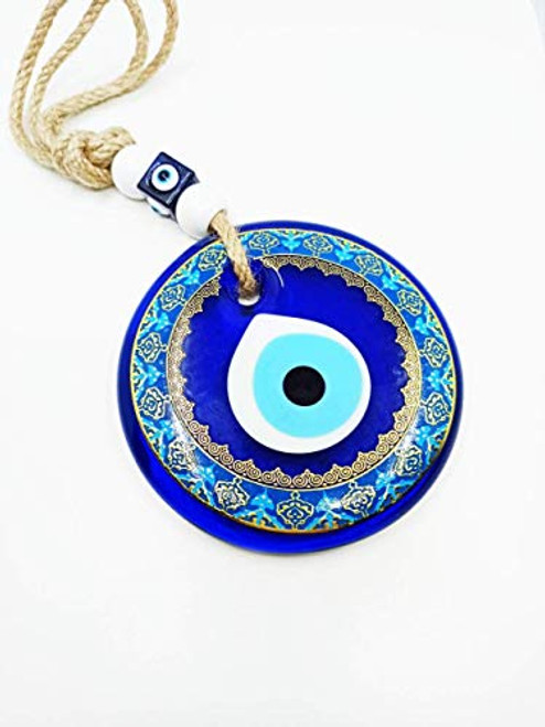 Evil Eye Decoration for Home Greek Eye Turkish Eye Evil Eye Hanging Nazar Amulet Amulet Talisman Mati Blue Eye Large Glass Bead Evil Eye Decoration for Home Greek Eye Turkish Eye Evil Eye Hanging Nazar Amulet Amulet Talisman Mati Blue Eye Large Glass Bead