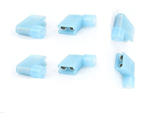 80Pcs 90 Degree Nylon Insulated Female Push On Wire Terminal Connector 16-14 AWG
