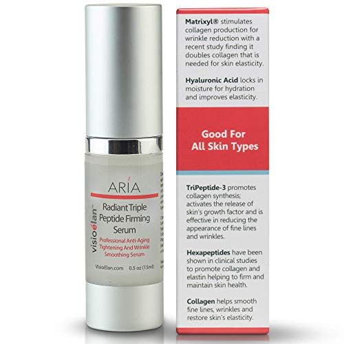 3 Peptide Firming Serum For Skin and Face With Hyaluronic Acid and Collagen - Anti Aging Repair Wrinkles and Tightens Neck and Eyes Reduces Dark Spots 1 Bottle Step 1 3 Peptide Firming Serum For Skin and Face With Hyaluronic Acid and Collagen - Anti Aging Repair Wrinkles and Tightens Neck and Eyes Reduces Dark Spots 1 Bottle Step 1