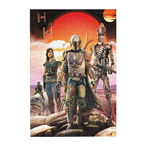 Star Wars - The Mandalorian 300 Pieces Wooden Jigsaw Puzzle Fun Toys Suitable As Gifts For Boys And Girls Star Wars - The Mandalorian 300 Pieces Wooden Jigsaw Puzzle Fun Toys Suitable As Gifts For Boys And Girls