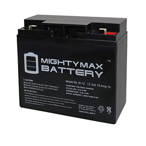 Mighty Max Battery 12V 18AH F2 SLA Replacement Battery for Sunnyway SW12180 Brand Product Mighty Max Battery 12V 18AH F2 SLA Replacement Battery for Sunnyway SW12180 Brand Product