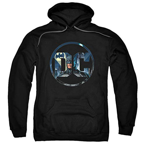 Batman DC Comics Logo Pullover Hoodie Sweatshirt  and  Stickers  Small