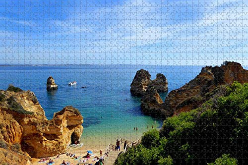 Jigsaw Puzzle for Adults Portugal Lagos Algarve Puzzle 1000 Piece Wooden Travel Souvenir