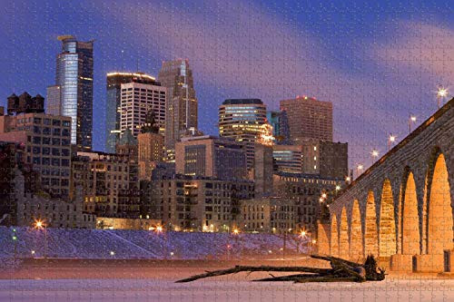 Jigsaw Puzzle for Adults 1000 Piece USA America Minneapolis USA Travel Souvenir Jigsaw Puzzle for Adults 1000 Piece USA America Minneapolis USA Travel Souvenir