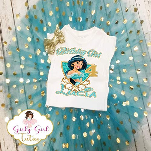 Jasmine Birthday Tutu Outfit - Princess Jasmine Birthday Outfit for Girls