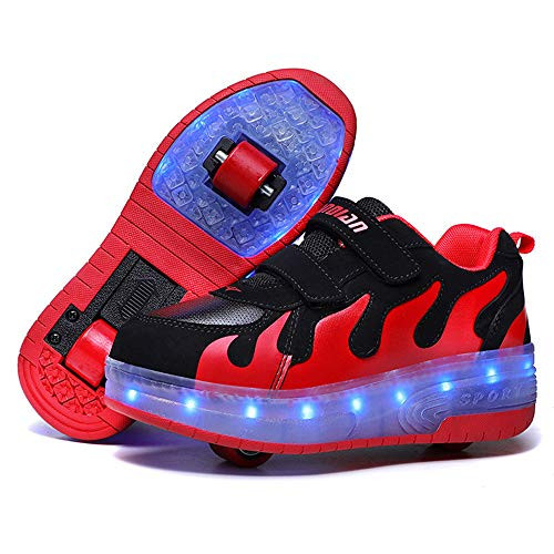 AIkuass Roller Shoes for Girls Boys Adult LED Blinking Sneakers As Daily Gift