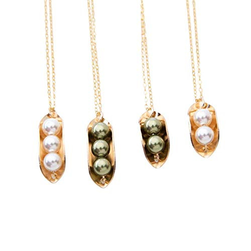 Peas in a Pod Necklace Two Peas or Three Peas Sweet Peas Kids Sterling silver 14k gold filled Christmas Gift Mom Children Twins BFF  CG384N .