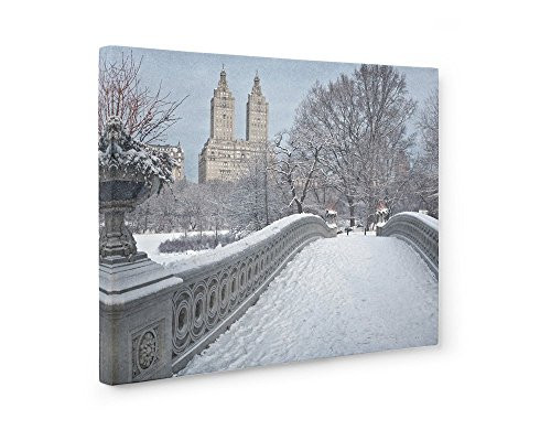 Large Format Print Canvas or Unframed New York City Wall Art Central Park in Winter NYC Decor Snow on Bow Bridge Large Format Print Canvas or Unframed New York City Wall Art Central Park in Winter NYC Decor Snow on Bow Bridge