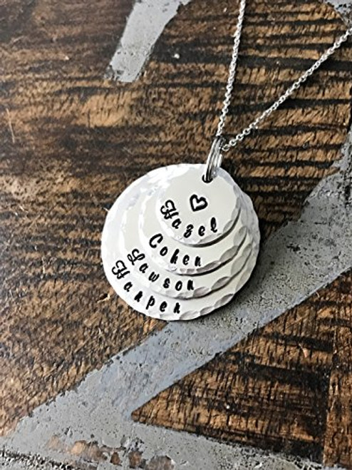 Name Necklace Grandma Necklace Handstamped Necklace Personalized Necklace Gift for Mimi Gift for Grandma Mother Day Gift