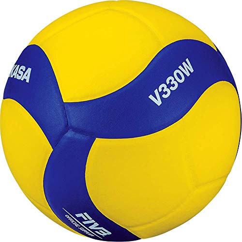 Mikasa V330W Competition Club Indoor Game Volleyball Blue Yellow