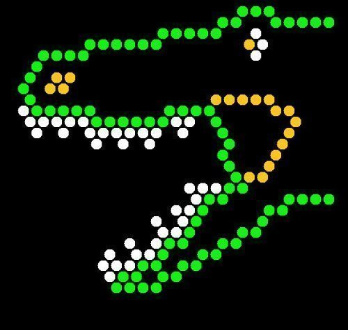 Lite Brite Refill: Dinosaurs (7x7 SQUARE) - NOT FOR NEW LITE BRITES - For pre-2013 Lite Brites ONLY