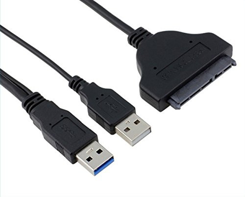 Antkeet USB 3.0 to SATA 22Pin Data Power Cable Adapter for 2.5inch HDD 2.5" 3.5" Hard Disk Driver