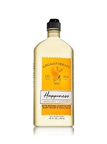 Bath and Body Works Aromatherapy Happines Bergamot  and  Mandarin Shower Gel 10 Oz.