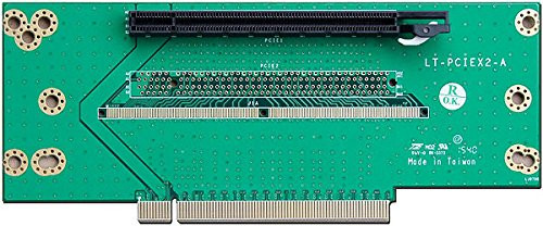 PLINKUSA RACKBUY 2U Rackmount Chassis PCI Express 16x Left Angle Riser Card 2U1PCIE16XL