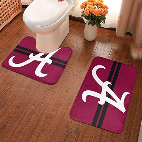 Alabama University Skidproof Toilet Seat Bathroom Floor Mat Pedestal Rug plus Bath Mat 2 Piece Bathroom Antiskid Pad Alabama University Skidproof Toilet Seat Bathroom Floor Mat Pedestal Rug plus Bath Mat 2 Piece Bathroom Antiskid Pad