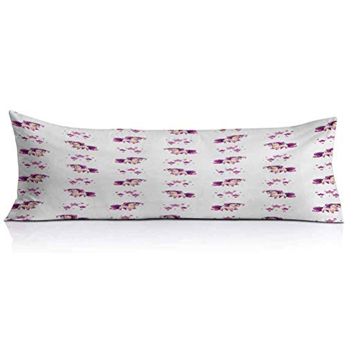 Girls Body PillowcaseLittle Mythical Horse Pony Unicorn with Stars and Dots Fantasy Theme Artwork Print Super Soft and Luxury Body Pillow Cover for Adults Pregnant Woman1PCSWhite Violet Girls Body PillowcaseLittle Mythical Horse Pony Unicorn with Stars and Dots Fantasy Theme Artwork Print Super Soft and Luxury Body Pillow Cover for Adults Pregnant Woman1PCSWhite Violet