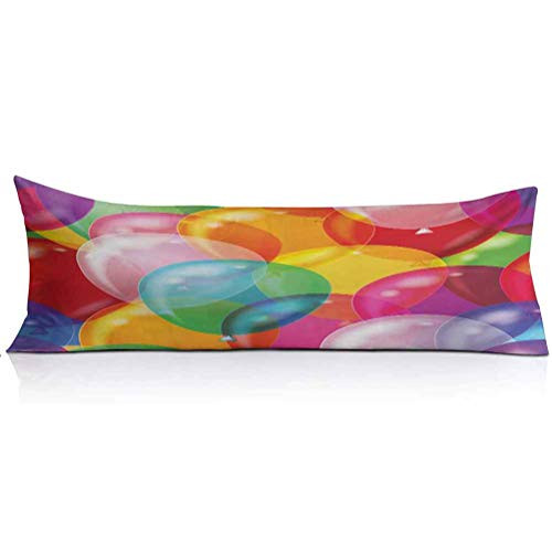 Children Body Pillow PillowcaseBalloons Pattern Colorful Illustration Birthday Celebrating Theme Childhood Fun Super Soft and Luxury Body Pillow Cover for Adults Pregnant Woman1PCSMulticolor Children Body Pillow PillowcaseBalloons Pattern Colorful Illustration Birthday Celebrating Theme Childhood Fun Super Soft and Luxury Body Pillow Cover for Adults Pregnant Woman1PCSMulticolor