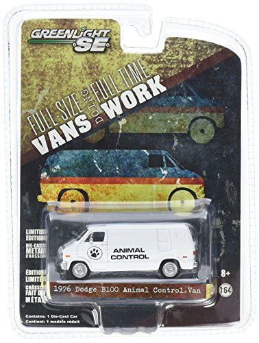 1976 DODGE B100 ANIMAL CONTROL VAN HOBBY EXCLUSIVE 2014 Greenlight Collectibles Limited Edition 1:64 Scale Die-Cast Vehicle