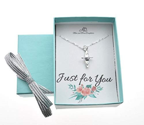 Kayak Charm Women s Pendant Necklace in Sterling Silver Handcrafted 18 Inch Cable Chain Width 1.3 Mm Strong Scratch Resistant Jewelry Fabulous Gift for Girls Teens Kayak Charm Women s Pendant Necklace in Sterling Silver Handcrafted 18 Inch Cable Chain Width 1.3 Mm Strong Scratch Resistant Jewelry Fabulous Gift for Girls Teens