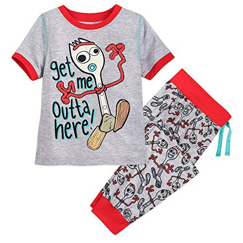 Disney Forky Pajama Set for Boys - Toy Story 4 Size 5 6 Multi