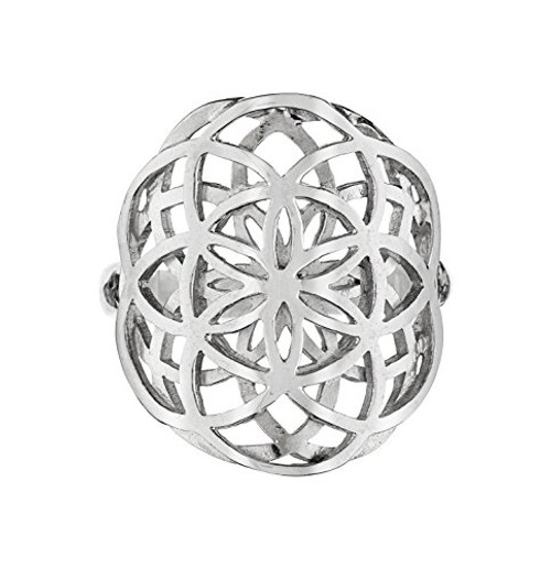 Dabble Seed of Life Ring Sterling Silver 925 Sizes US 7 8 9 Sacred Geometry Flower of Life Yoga Jewelry 9 Dabble Seed of Life Ring Sterling Silver 925 Sizes US 7 8 9 Sacred Geometry Flower of Life Yoga Jewelry 9