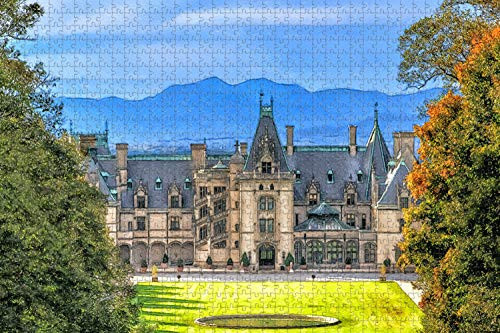 Biltmore Asheville USA Jigsaw Puzzle for Adults 1000 Piece Wooden Travel Gift Souvenir