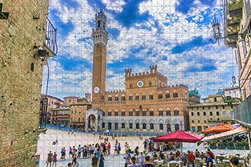 Italy Siena Jigsaw Puzzle for Adults 1000 Piece Wooden Travel Gift Souvenir