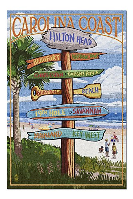 Hilton Head South Carolina - Destinations Sign 33023 19x27 Premium 1000 Piece Jigsaw Puzzle for Adults Made in USA Hilton Head South Carolina - Destinations Sign 33023 19x27 Premium 1000 Piece Jigsaw Puzzle for Adults Made in USA