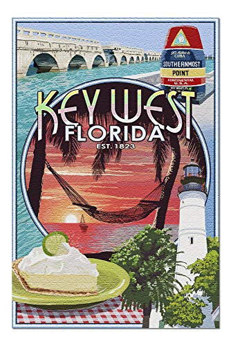 Key West Florida - Montage 41724  19x27 Premium 1000 Piece Jigsaw Puzzle for Adults Made in USA