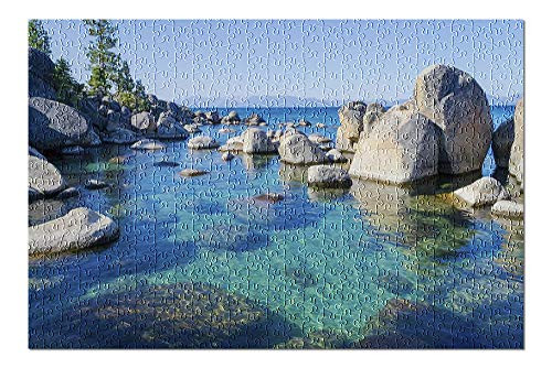 Lantern Press Lake Tahoe California - Crystalline Water at Sand Harbor 9034594 500 Piece Premium Jigsaw Puzzle for Adults and Family 13x19 Lantern Press Lake Tahoe California - Crystalline Water at Sand Harbor 9034594 500 Piece Premium Jigsaw Puzzle for Adults and Family 13x19