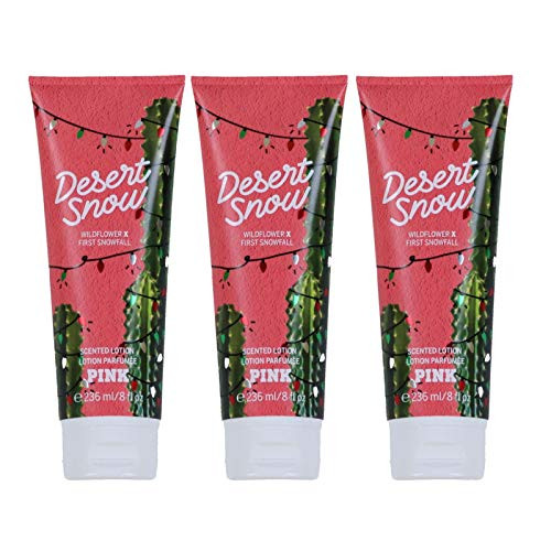 Victoria s Secret Pink Desert Snow Body Lotion Lot of 3