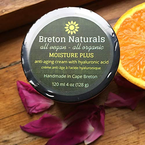 Moisture Plus Anti-Aging Cream with Hyaluronic Acid Vitamins C  and  E. 4 oz.