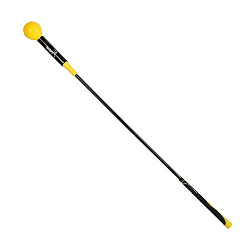 zhangwei Golf Swing Trainer Warm-Up Stick for Indoor Outdoor Practice Chipping Hitting Golf Swing Trainer Aid and Correction for Strength Flexibility and Tempo Training Rhythm Balance