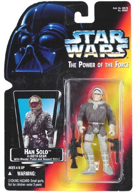 Star Wars, The Power of the Force Red Card, Han Solo in Hoth Gear Action Figure, 3.75 Inches Star Wars, The Power of the Force Red Card, Han Solo in Hoth Gear Action Figure, 3.75 Inches