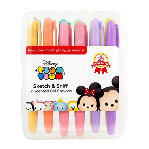 Disney Tsum Tsum Sketch & Sniff Scented Gel Crayons Set of 12