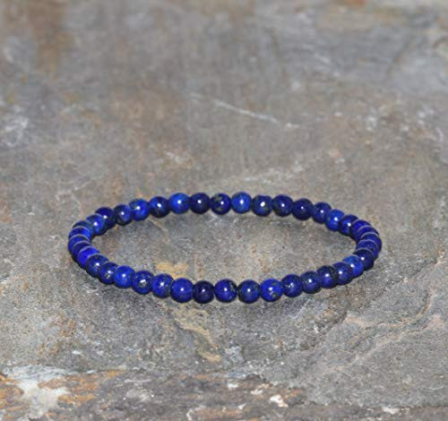Lapis Lazuli Bracelet 4mm Grade AA Lapis Lazuli Natural Gemstone Bracelet Blue Lapis Lazuli with Pyrite Inclusions Stackable Gift Bracelets Lapis Lazuli Bracelet 4mm Grade AA Lapis Lazuli Natural Gemstone Bracelet Blue Lapis Lazuli with Pyrite Inclusions Stackable Gift Bracelets