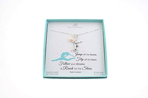 Gymnast Charm Pendant in Sterling Silver on 16 inch Sterling Silver Cable Chain with 2 inch extender. Gymnast Necklace. Gymnast Charm. Gift for Gymnast Gymnast Charm Pendant in Sterling Silver on 16 inch Sterling Silver Cable Chain with 2 inch extender. Gymnast Necklace. Gymnast Charm. Gift for Gymnast